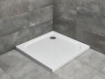 Radaway Delos C szögletes lapos zuhanytálca 80x80 fehér ajándék szifonnal (7807)