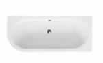 Besco Cada baie asimetrica alba, acril, 160 x 75 cm, orientare dreapta, Besco Avita (WAV-160-NP)