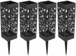 Somogyi Elektronic & MARKER® Kerti napelemes lámpák, 2 darab, fekete - GARDENIAS