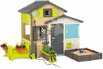 Smoby Căsuța Prietenilor pentru grădinar în culori elegante Friends House Evo Playhouse Smoby extensibilă (SM810228-1S) Casuta pentru copii