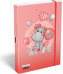 Lizzy Card Tiny Hippo vízilovas füzetbox - A4 - Lizzy Card (LIZ-24128263)