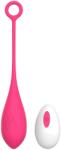 Mokko Toys Ou Vibrator Belle Love Egg, 10 Moduri Vibratii, Remote Control, Silicon, USB, Roz, 20.4 cm, Mokko Toys, Velvet Obsession