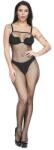STD Bodystocking Pamela Crotchless Fishnet, Negru, S-L