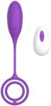 Mokko Toys Ou Vibrator Elia Love Egg, 10 Moduri Vibratii, Remote Control, Silicon, USB, Violet, 21.4 cm, Mokko Toys, Velvet Obsession