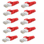It Fast Oqs Set 10 mufe RJ45, Cat. 6 cu manson, Rosu (ITFAST24)