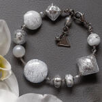 Lampglas Brățară elegantă Frozen Beauty cu argint pur în perle Lampglas BRO23