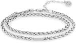 Tommy Hilfiger Brățară elegantă dublă din oțel 2780875