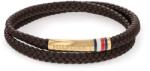 Tommy Hilfiger Brățară din piele maro cu fixare din oțel 2790551