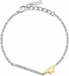 Trussardi Brățară din oțel bicolor cu zirconi T-Logo TJAXC23