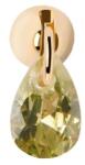 PDPAOLA Cercel single placat cu aur cu zirconiu Green Lily Gold PG01-203-U
