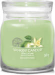 Yankee Candle Lumânare aromatică Signature sticlă medie Vanilla Lime 368 g