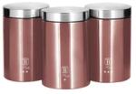 Berlinger Haus BH/6270 Metallic Line Rose Collection 3 részes tároló szett (BH/6270) - bestbyte