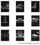 Elisa Тетрадка с телчета А4 60л Cities by Night редове