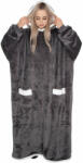 Springos Extra hosszú takarópulóver, sötétszürke (HA7330)