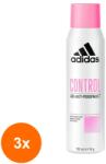 Adidas Set 3 x Deodorant Spray Adidas, Control, Femei, 150 ml