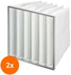 Jarex Filter Set 2 x Filtru cu 6 Buzunare, Clasa G4, 592 x 592 x 200, Standard DIN EN779 (RAJ-2xG4592X592X200/6)