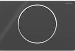 GEBERIT Sigma10 Round Működtetőlap, fekete/fényes króm (115.758.KM.5)