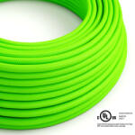  Round Electric Cable 150 ft (45, 72 m) coil RF06 Green Fluo Rayon - UL listed