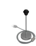 Creative-Cables Alzaluce lámpaernyőhöz - fém asztali lámpa kétpólusú dugóval (ABM21E25CRFEUTRM02)