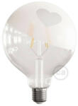 Creative-Cables LED izzó Globe G125 rövid izzószál - Tattoo Lamp® Cuore 4W 420Lm E27 2700K (LEDCUOREC)