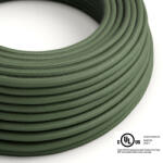  Round Electric Cable 150 ft (45, 72 m) coil RC63 Green Grey Cotton - UL listed