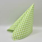 Pack Service Textúrált szalvéta "kockás almazöld" 33x33 cm 50 lap/csomag - Pack Service