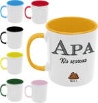  Apa kis szarosai (Személyre szabható) - Színes Bögre (682479)