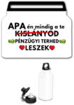  Apa én mindig a te pénzügyi terhed leszek - Fémkulacs (762779)