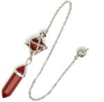 R. M. ékszer Inga csúcs merkaba Goldstone vörös 8x35mm (011134)