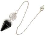 R. M. ékszer Inga hatlap om obszidián 1, 5x2, 5cm (011019)