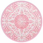  Vidaxl rózsaszín polipropilén kültéri szőnyeg Ø160 cm 368503