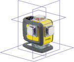 Nivel System Nivela laser in cruce Nivel System CL4D-P, 4D, Multifunctionala, laser rosu, 4 planuri laser (360 grade) (CL4D-P)