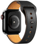 SmartWatcherz Simple Leather Apple Watch Bőr Szíj Fekete, 38, 40, 41mm (9615-9625)