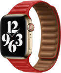 SmartWatcherz Mágneses Apple Watch Bőr szíj Piros, 38, 40, 41mm (29893-39653)