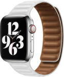 SmartWatcherz Mágneses Apple Watch Bőr szíj Fehér, 38, 40, 41mm (29893-30165)