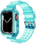 SmartWatcherz Átlátszó Szilikon Apple Watch Szíj és Tok Seafoam, 42mm, 44mm, 45mm (95547-95603)