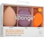 Real Techniques Sponge+ Glow Radiance Complexion Kit 3pcs set pentru o piele luminoasă și uniformă