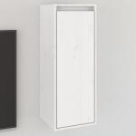 vidaXL Dulap de perete, alb, 30x30x80 cm, lemn masiv de pin (813497) - orlandokids Biblioteca