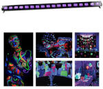 Ibiza Light Led uv bar 18 x 3w , iluminare uv profesionala pentru evenimente, cluburi E i teatre - Ibiza Light (LED-UVBAR18)