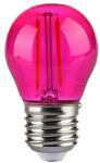 V-TAC Bec led g45 e27 2w cu filament lumina roz V-tac (SKU-217410)