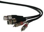 Ibiza Sound Cablu 2rca Tata 2xlr Mama 1.50m (cm1.5rxf-2)