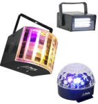 Party Set disco 1 stroboscop + 1 derby light + 1 astro light (PARTY-3PACK) - artledconcept