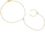 Troli Brățară fină aurită decorată cu zircon VSB6006G-PET