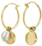 Rosefield Cercei frumoși auriți cu perle Amber 2780768