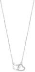 Lotus Silver Romantic colier de argint cu zirconi clari de inimioare LP3093-1 / 1