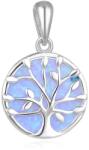 Beneto Pandantiv din argint cu opal Jingle bell pomul vieți AGH131L