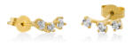 Brilio Cercei din aur galben cu pietre de zircon transparente 14/184.511/3ZIR