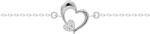 Preciosa Brățară romantică din argint pe picior Tender Heart 5359 00