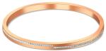 JVD Brățară solidă bronz cu pietre de zircon SSSB0055XI8RO 7 x 5, 9 cm