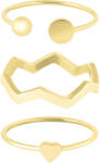 Troli Set de inele din oțel placate cu aur 50 mm